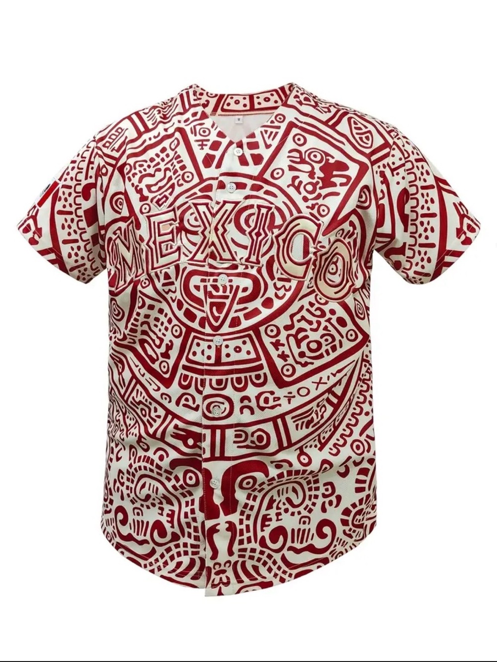 Mexico Copa Mundial Men's Printed Graphic Baseball Shirt Unbranded